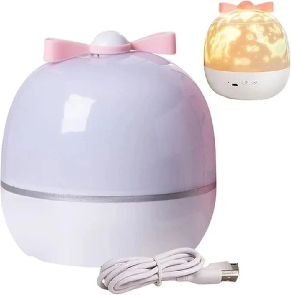 Kids Night Light Projector - Color: White