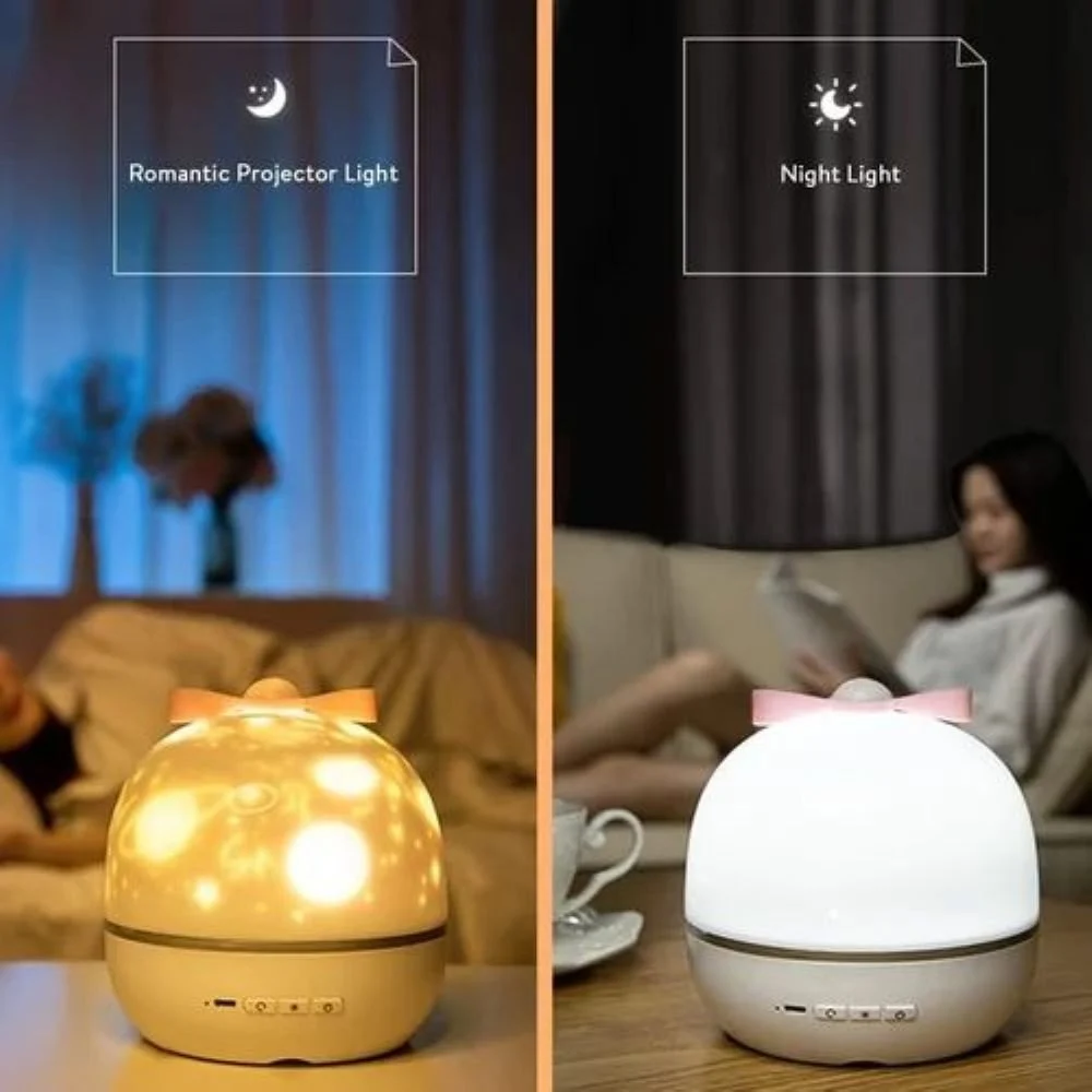 Kids Night Light Projector - Color: White