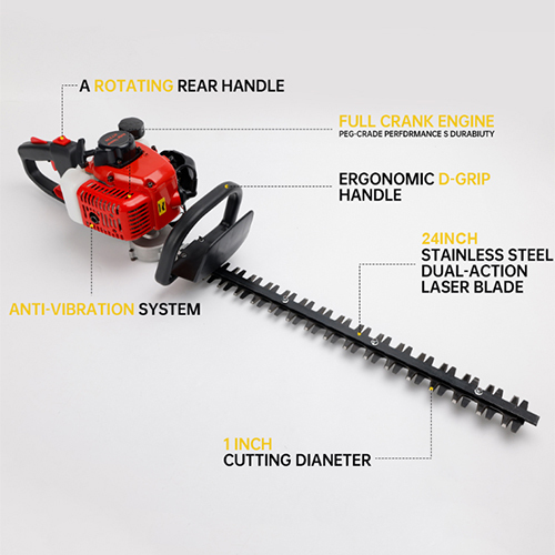 Neptune 2 Stroke 26cc Petrol Engine Hedge Trimmer For Garden - Material: Metal