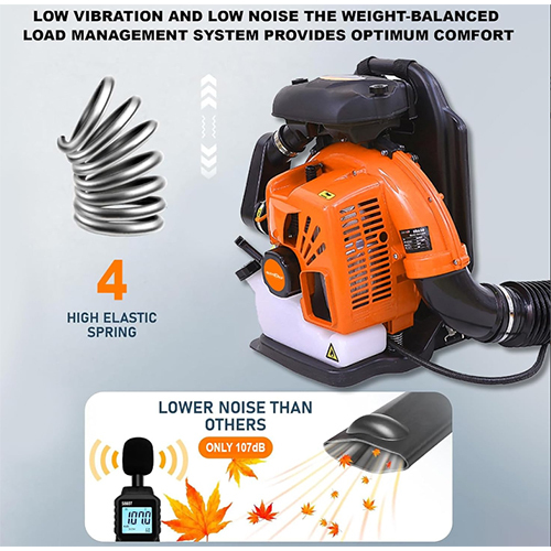 Neptune Backpack Petrol Leaf Blower with 2 Stroke Advanced Technology 63CC Petrol Engine