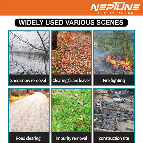 Neptune 3-in-1 Powerful 26Cc 2-Stroke Petrol Engine Leaf Blower & Vacuum with Chopper and 50L Collection Bag Handheld Garden Blower for Lawn Care