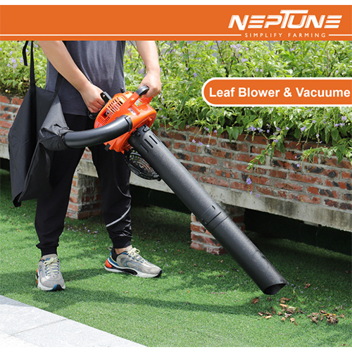 Neptune 3-in-1 Powerful 26Cc 2-Stroke Petrol Engine Leaf Blower & Vacuum with Chopper and 50L Collection Bag Handheld Garden Blower for Lawn Care
