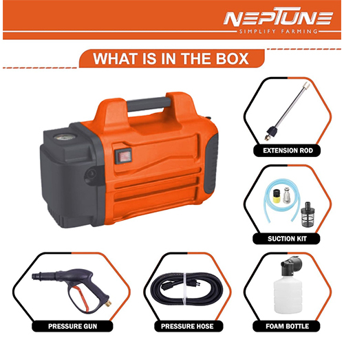 Neptune High Pressure Car Washer, 2000 Watts, 135 Bars, 12 L