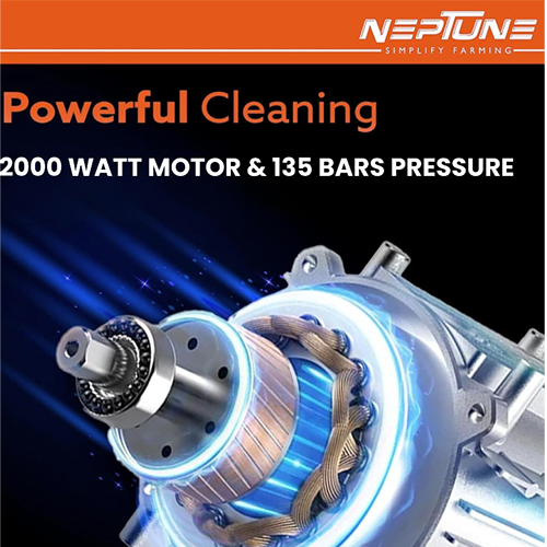 Neptune High Pressure Car Washer, 2000 Watts, 135 Bars, 12 L