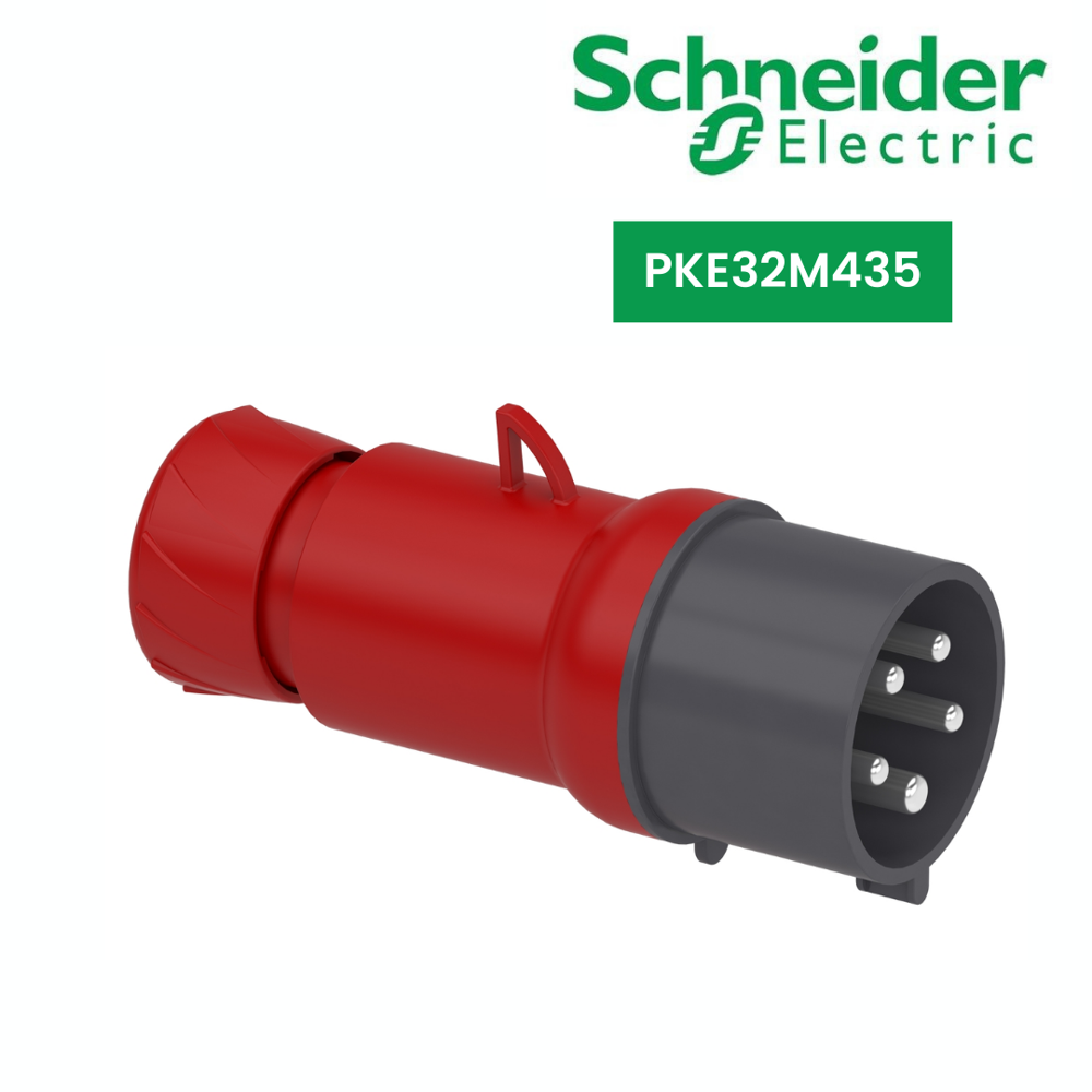 PKE32M435-PratiKa wander plug - straight - 32 A - 3P + N + E - 380...415 V AC - IP44