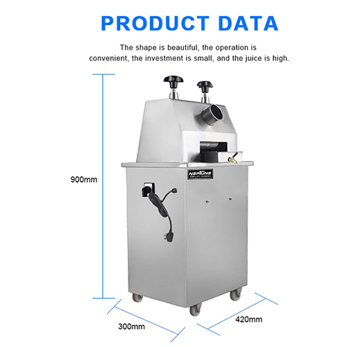 Neptune Electric Sugar Cane Juice Machine Strong & Durable Stainless Steel