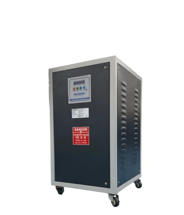 Air Cooled Servo Stabilizer - Color: Black