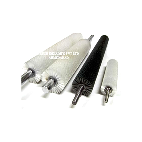 Brush Roller With Nylon Monofilaments - Bristle Color: White