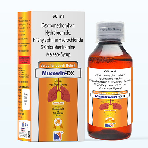 60Ml Mucowin-Dx Syrup - Drug Type: General Medicines