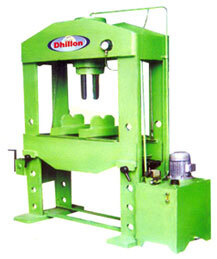 Power Operated Hydraulic Press Machine - Color: Green