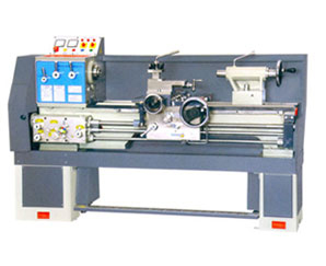 Geared Head Medium Duty Lathe Machine - Color: Grey