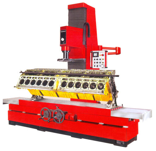 Vertical Cylinder Fine Boring Machine - Color: Red