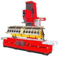 Vertical Cylinder Fine Boring Machine - Color: Red