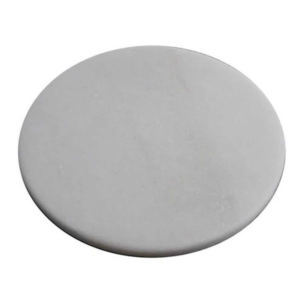 9Inch White Marble Chakla - Warranty: 6-12 Month