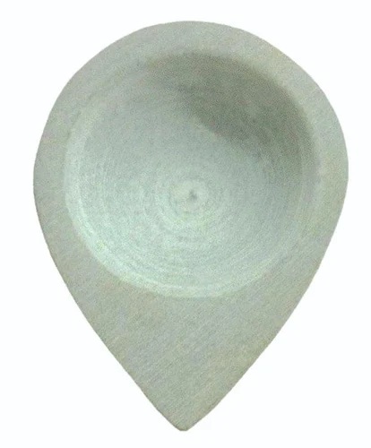 Decorative Marble Diya - Color: White