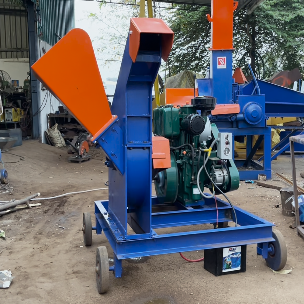 10HP Wood Chipper Machine Diesel Engine Operated