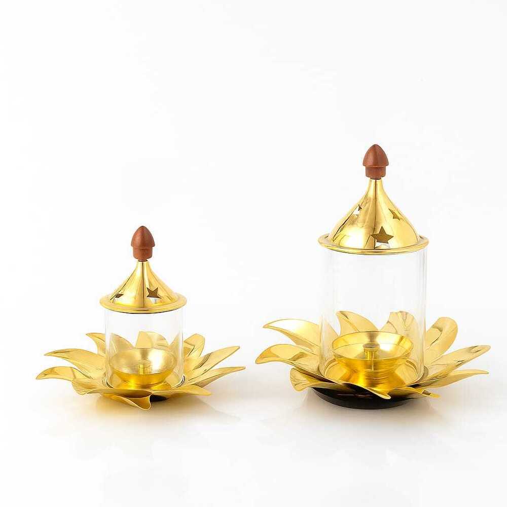 Borosil Brass Kamal Akhand Diya
