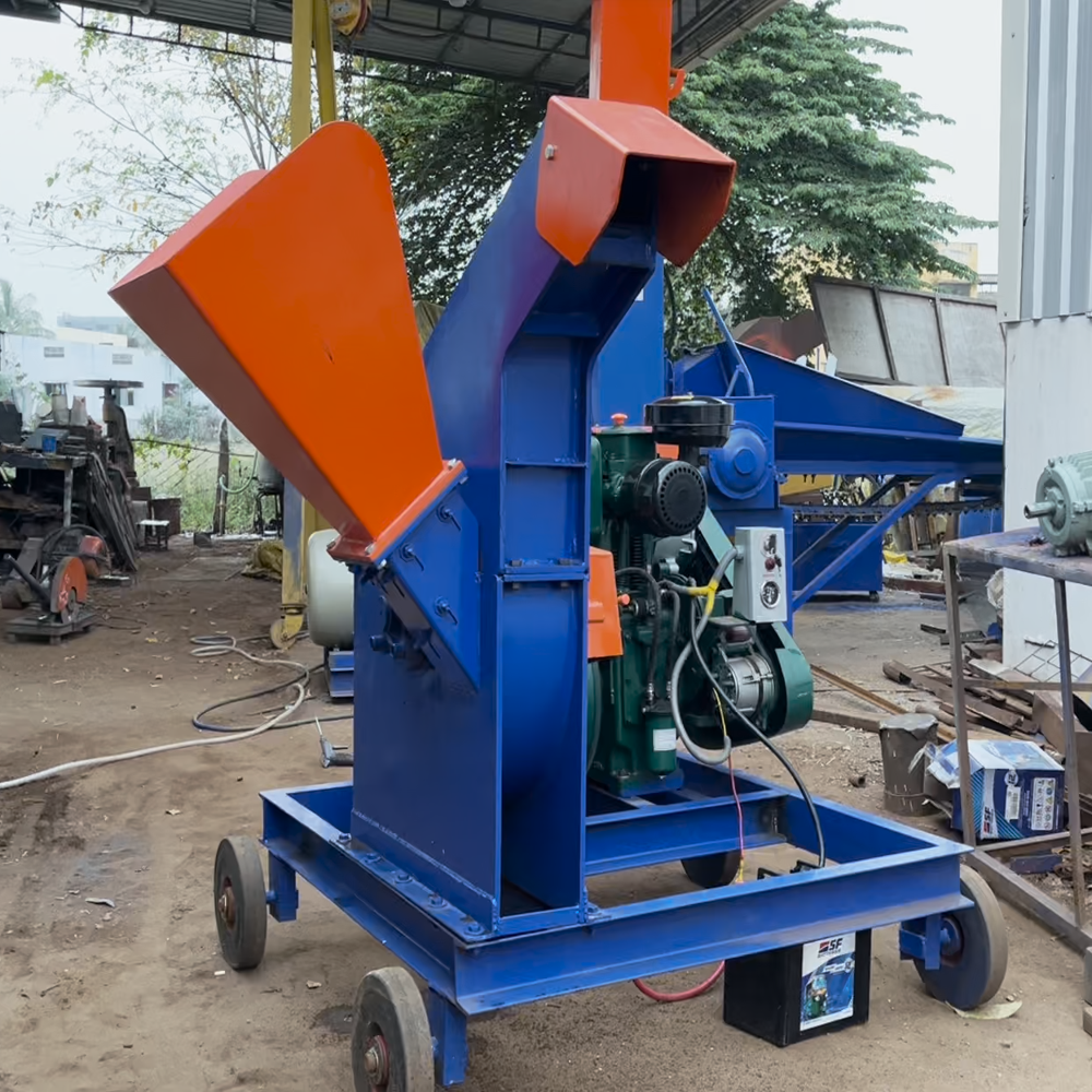 Wood Chipper Machine 10Hp Engine Model