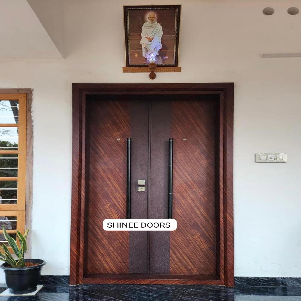 Wooden Finish Gi Steel Door in Trichy