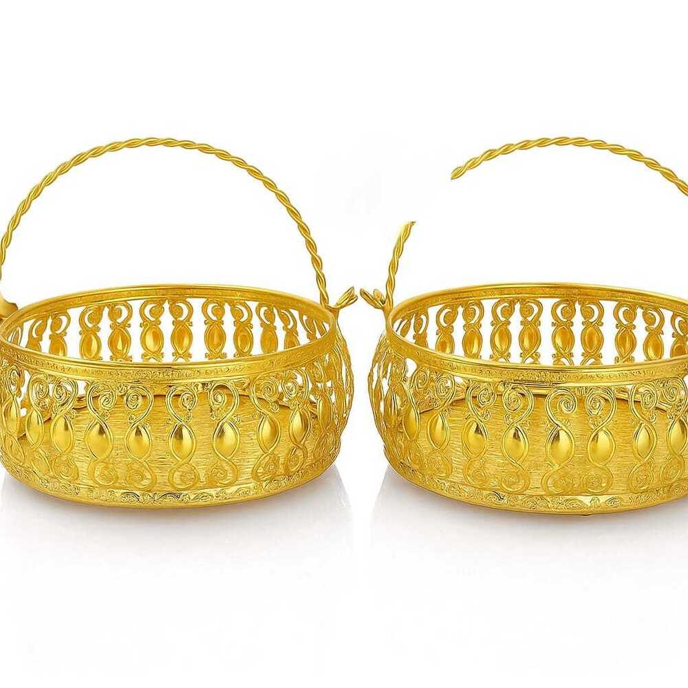 Golden German Silver Basket