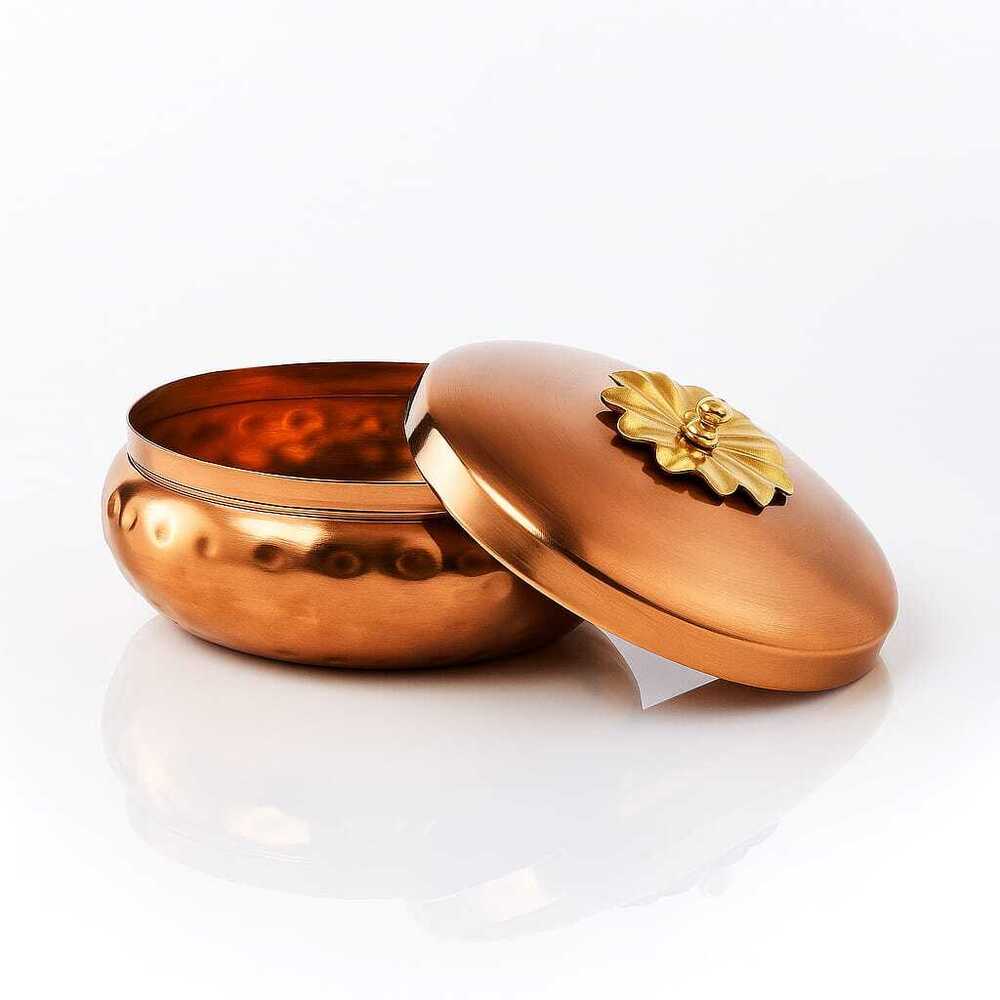 Copper Dryfruit Jars Bowl