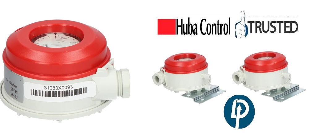 Huba Control Differential Pressure Switch Model 604.99957 Range:  0.2....3 Mbar