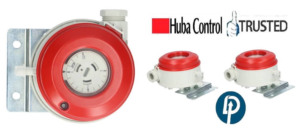 Huba Control Differential Pressure Switch Model 604.99957 Range:  0.2....3 Mbar