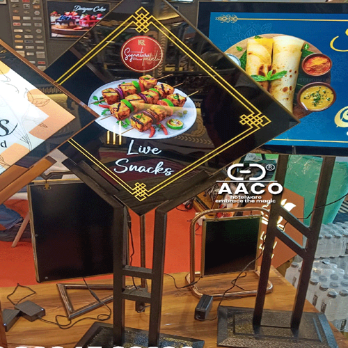 Aluminum Led Menu Board - Color: Grey