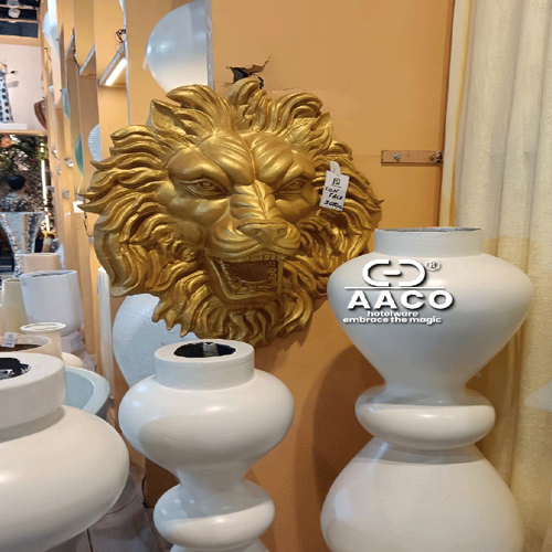 Fiberglass Artificial White Fiber Flower Pot - Design: Plain