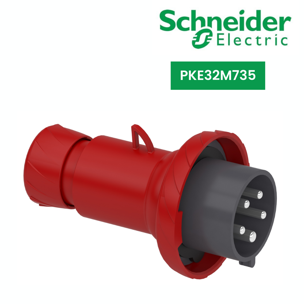 PKE32M735-PratiKa wander plug - straight - 32 A - 3P + N + E - 380...415 V AC - IP67