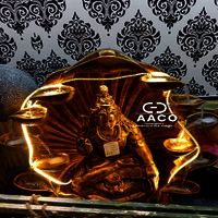 Golden Brass Laxmi shiva Statue