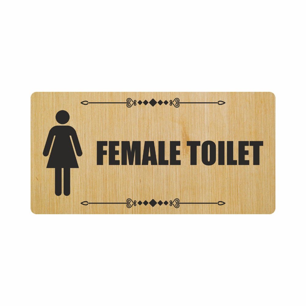 Female Toilet Braille Signage - Application: Indoor