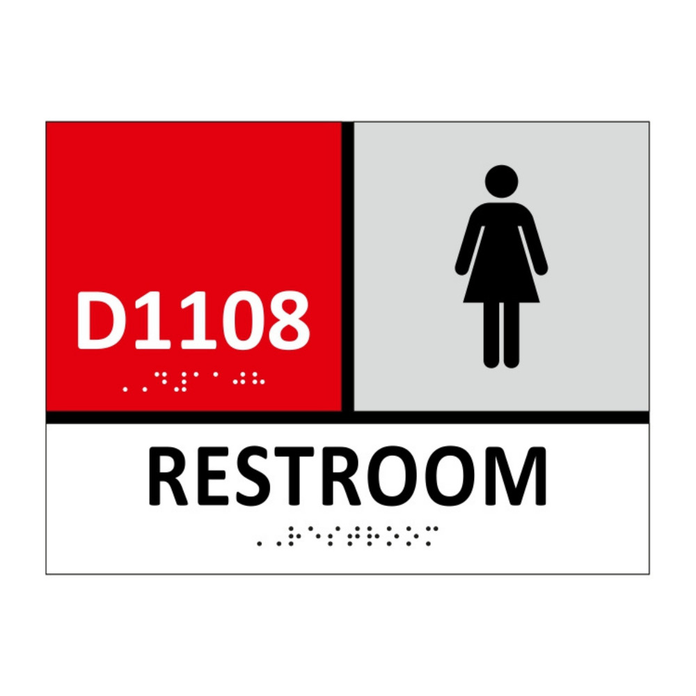 Restroom Braille Signage - Application: Indoor