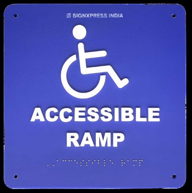 Acrylic Braille Sign - Application: Indoor