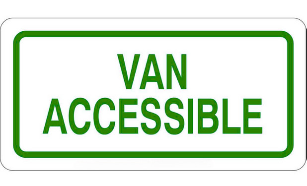Van Accessible Sign - Application: Advertisement
