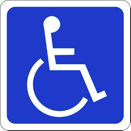 Handicapped Picto Sign - Application: Advertisement