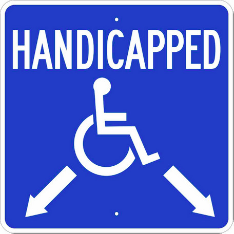 Handicapped Sign - Application: Advertisement