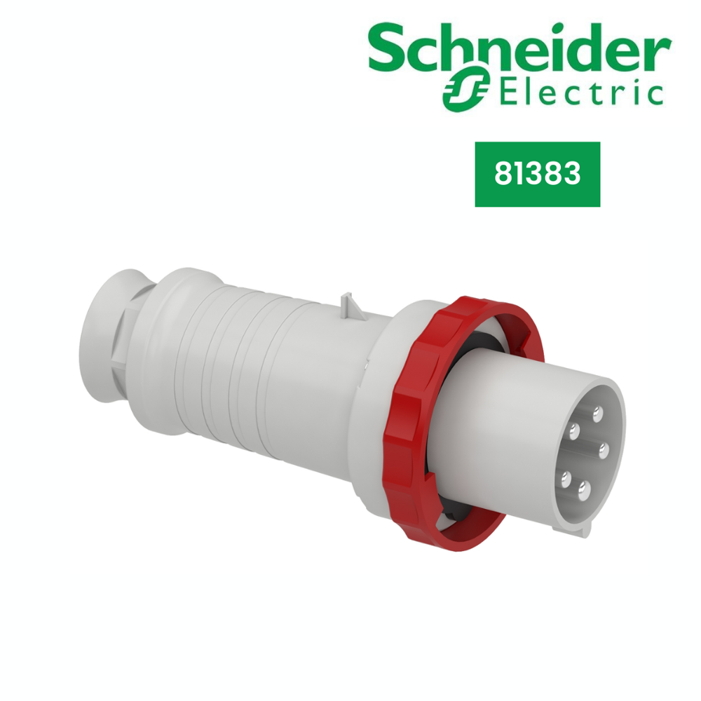 81383-PratiKa wander plug - straight - 63 A - 3P + N + E - 380...415 V AC - IP67