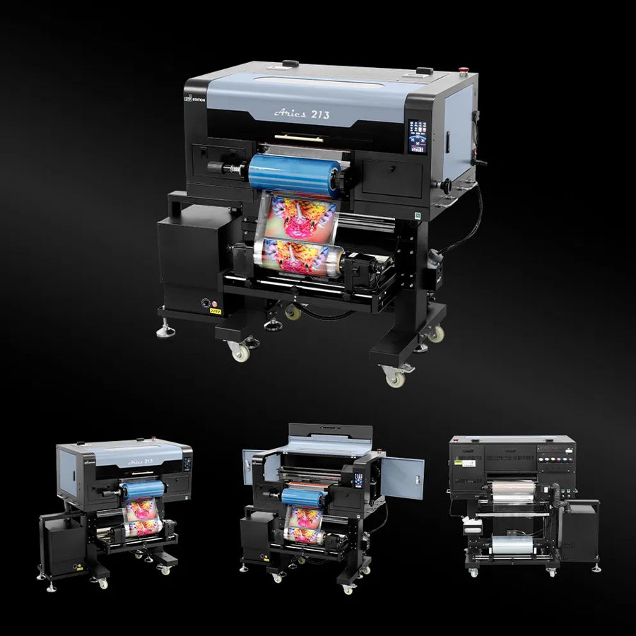 Dtf Station Aries 213 Uv Dtf Printer - Industrial Level Precision, 2 In 1 Printing & Laminating , Built-in Purifier & Auto-cleaning System