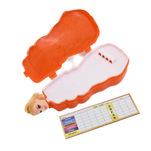 Doll Mulitpurpose Spacious Pencil Box for Kids