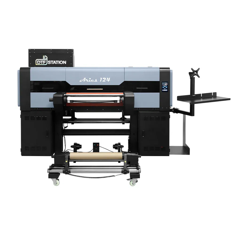 Dtf Station Aries 124 Commercial Uv Dtf Direct To Film Pneumatic Printer 24Inch - Color: Multicolor