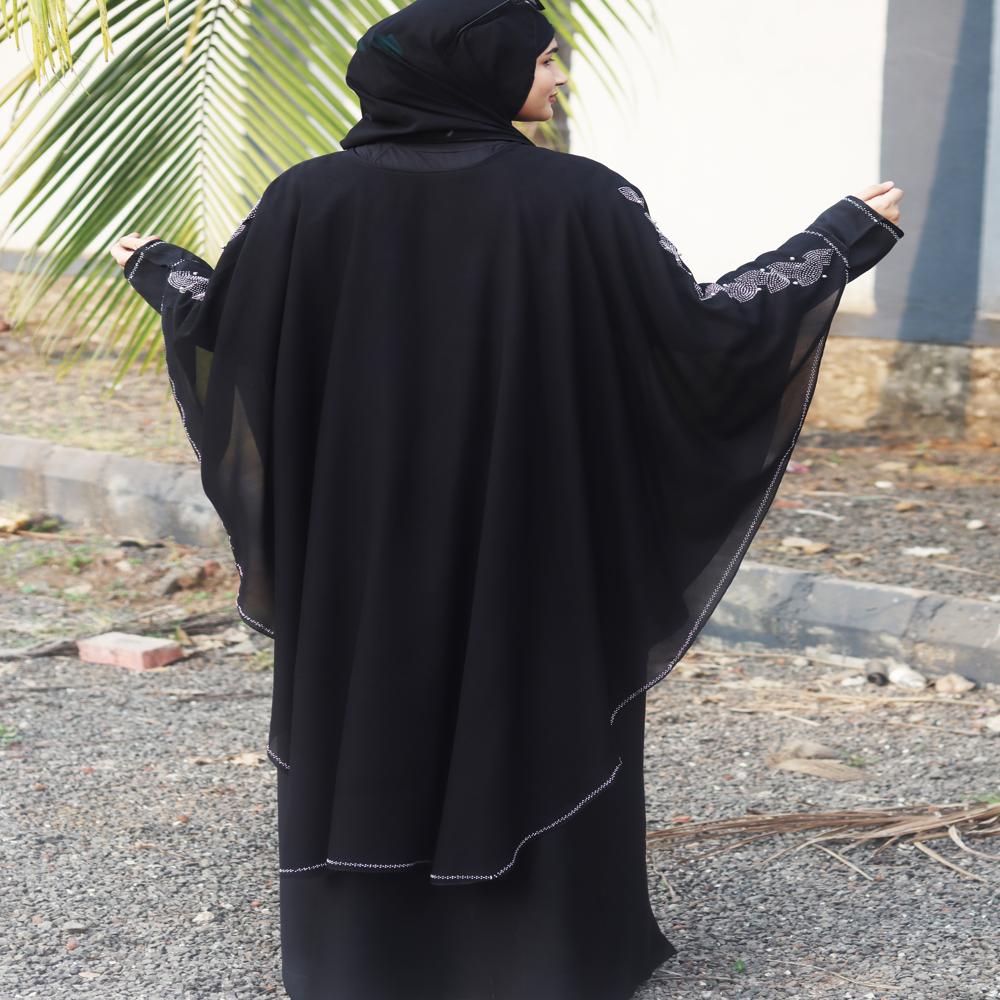 Black Abaya Beads & Stoned  Burqa For Women Modest Wear Islamic Dubai abaya