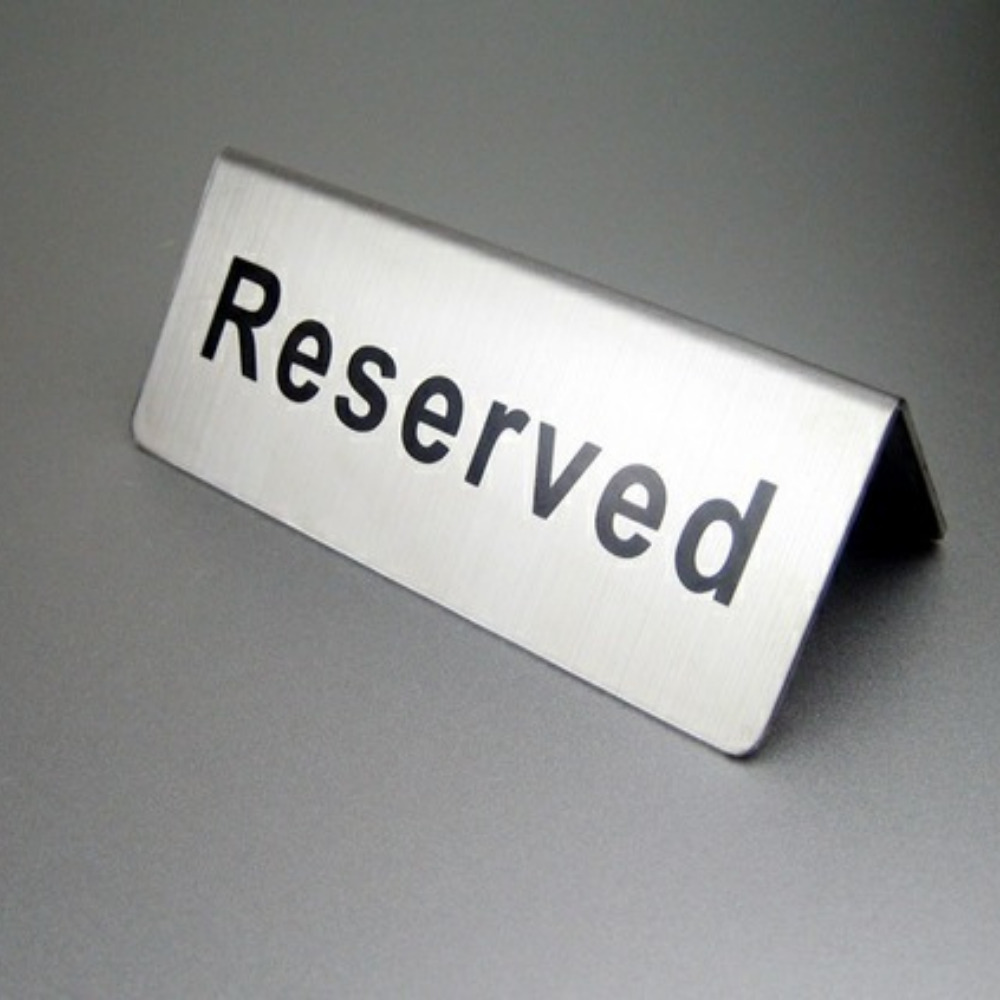 Customize Table Name Sign - Application: Advertisement