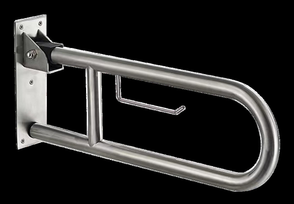 Ss 306 Foldable Swing Grab Bar - Color: Silver