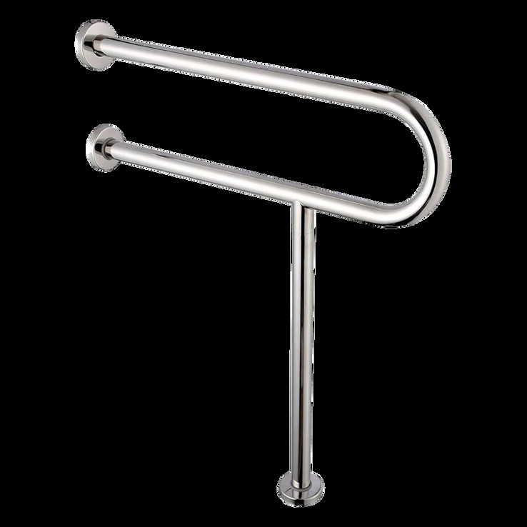 U301 U-Shaped Grab Bar - Color: Silver