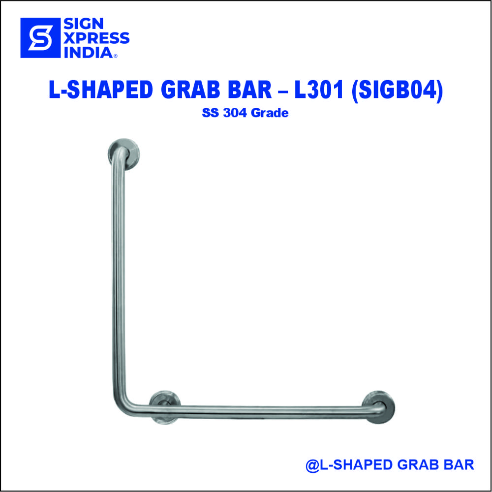 L301 L-Shaped Grab Bar - Feature: Corrosion Resistance