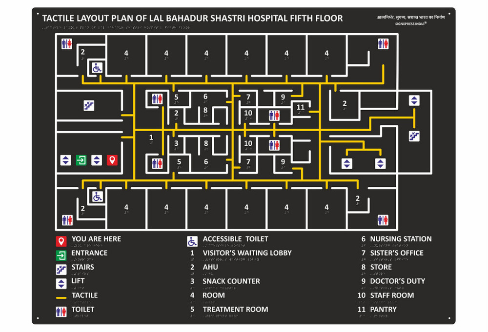 Area Of Refuge Tactile Map - Application: Advertisement