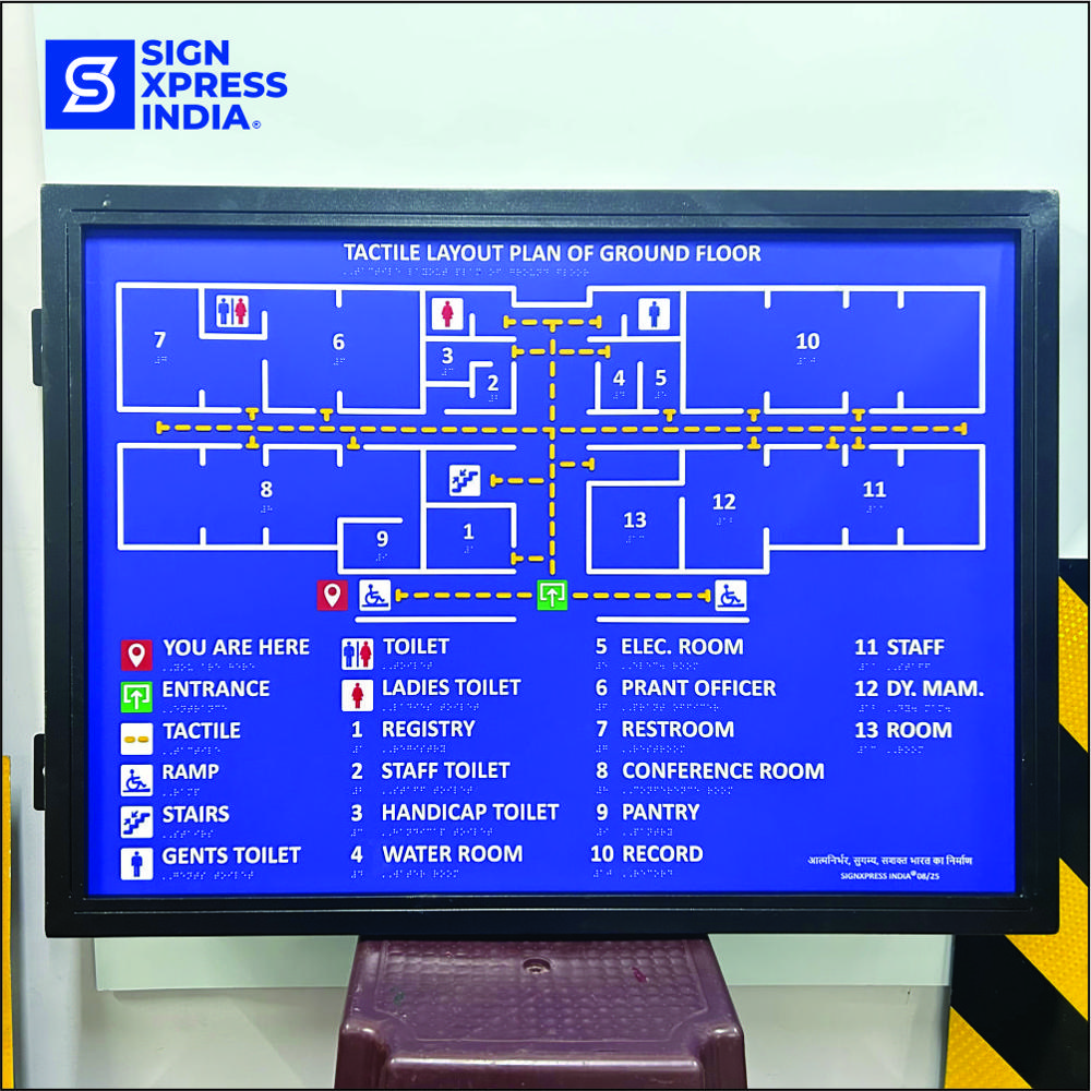 Acrylic Tactile Map - 108 - Application: Advertisement