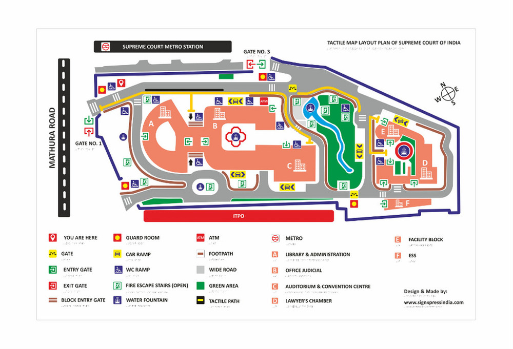 Acrylic Tactile Map - Application: Advertisement