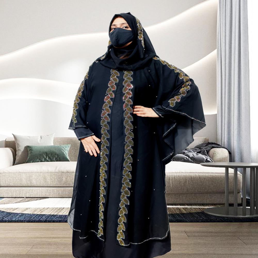Multi Abaya Beads & Stoned  Burqa For Women Modest Wear Islamic Dubai abaya